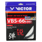 Victor VBS-66 Nano Badminton String (Black)