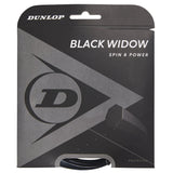 Dunlop Black Widow 16/1.31 Tennis String (Black)