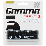 Gamma Supreme Overgrip 3 Pack (Black)