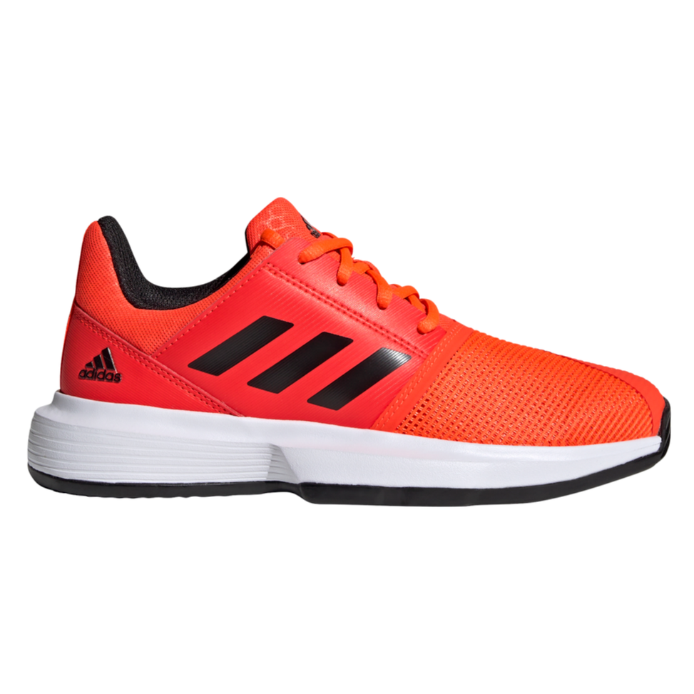 soltar personaje Empuje hacia abajo adidas CourtJam XJ Junior Tennis Shoe (Solar Red/Black/White) | RacquetGuys