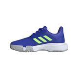 adidas CourtJam XJ Junior Tennis Shoe (Blue/Neon Green)