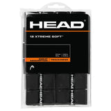 Head Xtreme Soft Overgrip 12 Pack (Black) - RacquetGuys