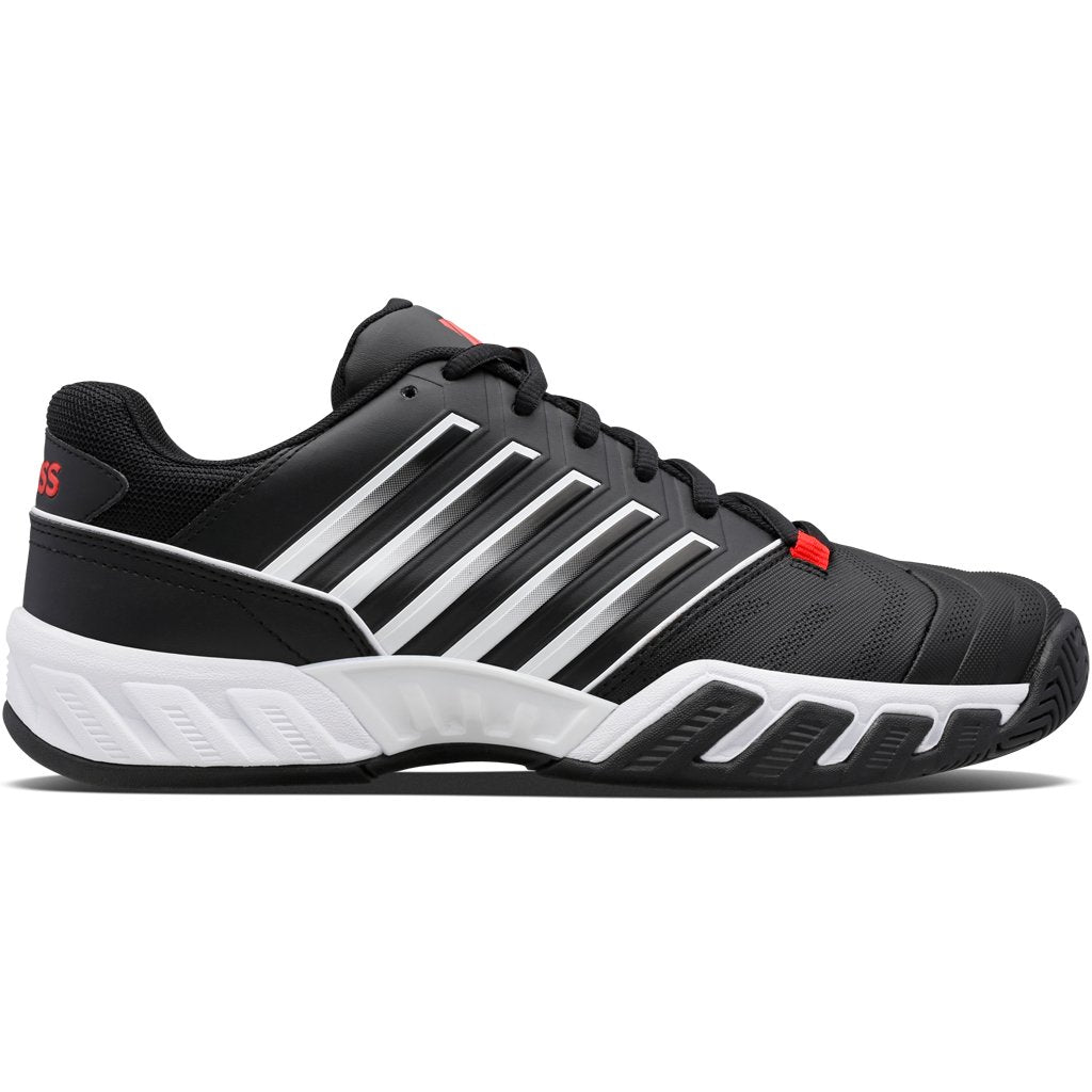 nylon Anbefalede Indflydelsesrig K-Swiss BigShot Light 4 Men's Tennis Shoe (Black/White/Poppy Red) |  RacquetGuys