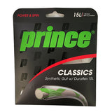 Prince Synthetic Gut 15L/1.35 Duraflex Tennis String (White)