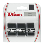 Wilson Pro Sensation Overgrip 3 Pack (Black) - RacquetGuys