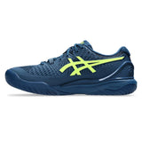 Asics Gel Resolution 9 Wide Men's Tennis Shoe (Mako Blue/Safety Yellow)