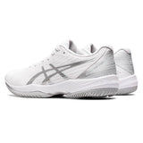 Asics Solution Swift FF Women's Tennis Shoe (White/Silver)