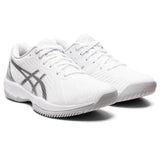 Asics Solution Swift FF Women's Tennis Shoe (White/Silver)