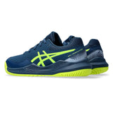 Asics Gel Resolution 9 GS Junior Tennis Shoe (Mako Blue/Safety Yellow)