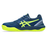 Asics Gel Resolution 9 GS Junior Tennis Shoe (Mako Blue/Safety Yellow)