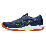 Asics Gel Rocket 11 Men's Indoor Court Shoe (Blue Expanse/Safety Yellow)