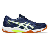 Asics Gel Rocket 11 Men's Indoor Court Shoe (Blue Expanse/Safety Yellow)