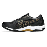 Asics Gel Rocket 11 Wide Men's Indoor Court Shoe (Black/Pure Gold)