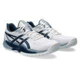 Asics Powerbreak FF Men's Indoor Court Shoe (White/Vintage Indigo)