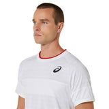 Asics Men's Match Short Sleeve Top (Brilliant White)