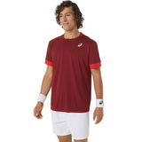 Asics Men's Court SS Top (Beet Juice/Classic Red)