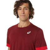 Asics Men's Court SS Top (Beet Juice/Classic Red)