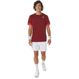 Asics Men's Court SS Top (Beet Juice/Classic Red)