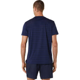 Asics Men's Court Stripe Short Sleeve Top (Midnight)