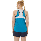 Asics Women's Court Tank Top (Teal Blue/Brilliant White)