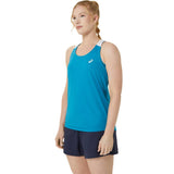 Asics Women's Court Tank Top (Teal Blue/Brilliant White)