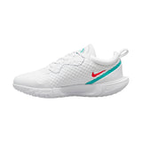 Nike Zoom Pro Women's Tennis Shoe (White/Red/Teal) - RacquetGuys.ca