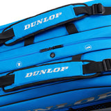 Dunlop FX Performance 12 Pack Racquet Bag (Black/Blue) - RacquetGuys.ca