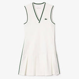 Lacoste Women's Ultra Dry Pique Tennis Dress (White)