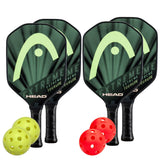 Head Extreme Tour Lite 4 Paddle Pickleball Bundle