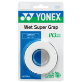 Yonex Wet Super Grap Overgrip 3 Pack (White)