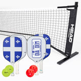 Diadem Icon V1 Quebec 4 Paddle + Net Pickleball Bundle