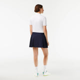 Lacoste Women's Built-In Short Tennis Skirt (Navy Blue)