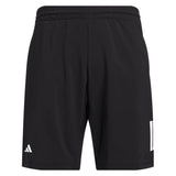 adidas Men's 9-inch Club 3 Stripe Short (Black)