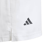 adidas Boy's Club 3 Stripe Short (White)