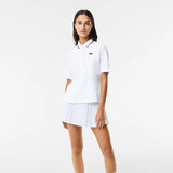 Lacoste Women's Thermo Regulating Pique Tennis Polo (White/Green)