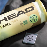 Head Padel Pro S Balls (3 Ball Can) - RacquetGuys.ca