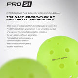 Selkirk Pro S1 Outdoor Pickleball (Yellow) - 100 pack