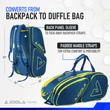 JOOLA Tour Elite Pickleball Bag (Navy/Yellow)