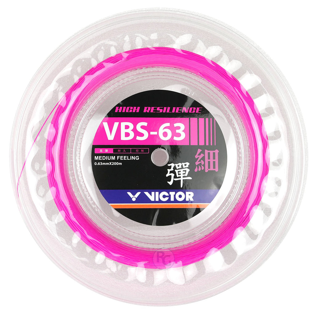 Victor VBS-63 Badminton String Reel (Fluorescent Rose-Red)