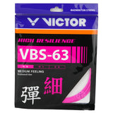 Victor VBS-63 Badminton String (Fluorescent Rose-Red)