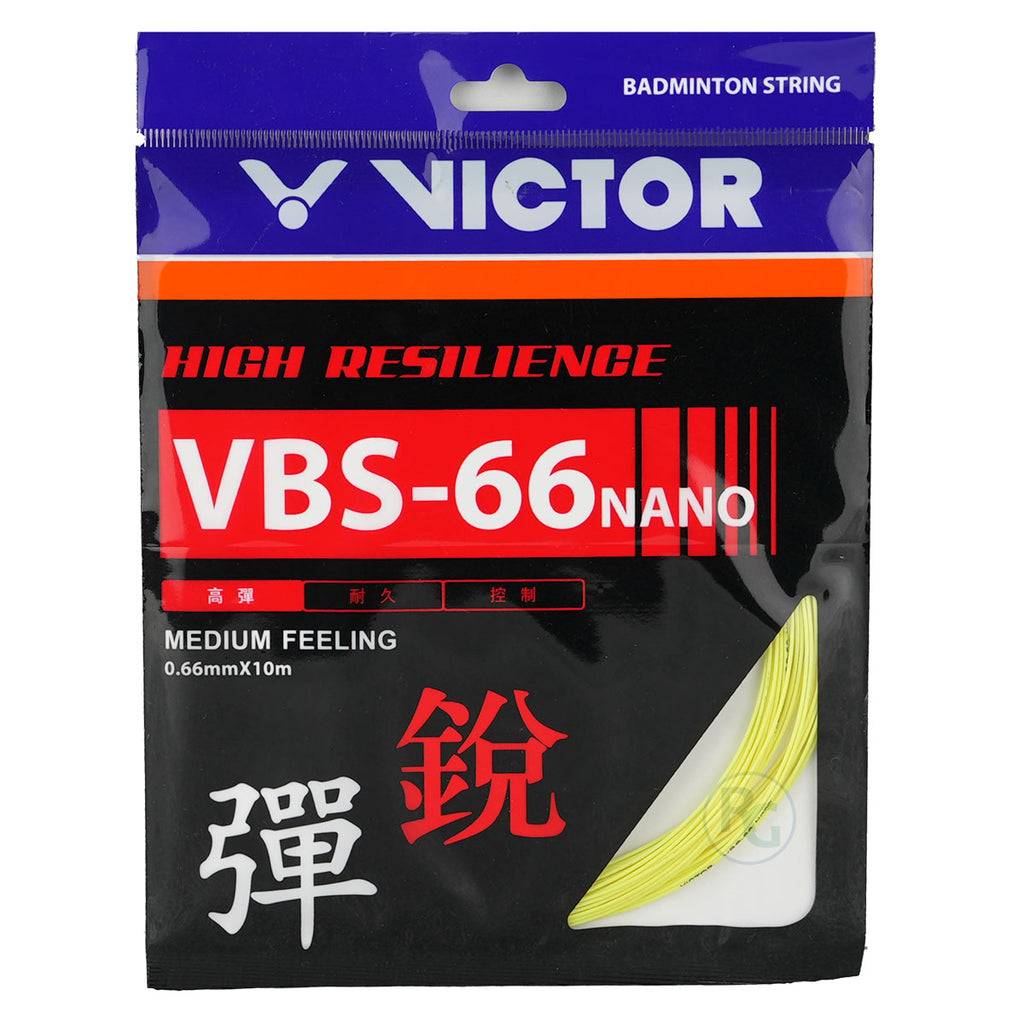 Victor VBS-66 Nano Badminton String (Yellow)
