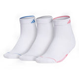 adidas Women's Cushioned II Low-Cut Socks 3 Pack (White)