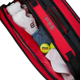 Wilson Clash v2 Super Tour 9 Pack Racquet Bag (Red/Black) - RacquetGuys.ca