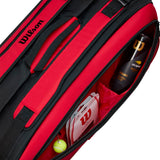 Wilson Clash v2 Super Tour 9 Pack Racquet Bag (Red/Black) - RacquetGuys.ca