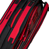 Wilson Clash v2 Super Tour 9 Pack Racquet Bag (Red/Black) - RacquetGuys.ca