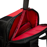 Wilson Clash v2 Super Tour Backpack Racquet Bag (Red/Black) - RacquetGuys.ca