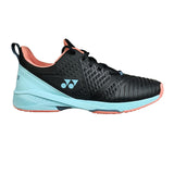 Yonex Power Cushion Sonicage 3 Clay Men's Tennis Shoe (Black/Sky Blue)