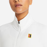 Nike Women's Dri-FIT Heritage Full Zip Jacket (White) - RacquetGuys.ca