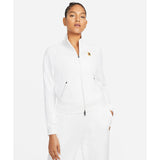 Nike Women's Dri-FIT Heritage Full Zip Jacket (White) - RacquetGuys.ca