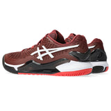 Asics Gel Resolution 9 Men's Tennis Shoe (Red/White) - RacquetGuys.ca